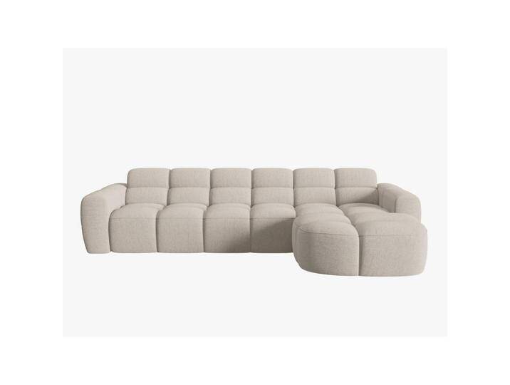 Micadoni ECKSOFA, Sand, 4-Sitzer, L-Form, 310x170 cm, Hergestellt in Europa, OEKO-TEX®, Wohnzimmer, Sofas & Couches, Wohnlandschaften, Ecksofas von micadoni