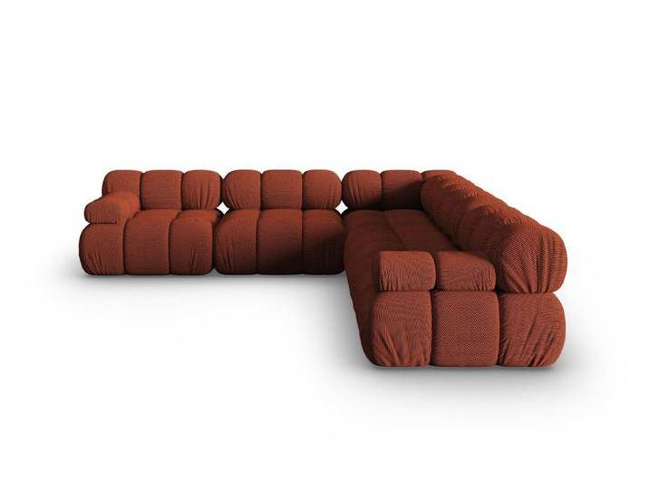 Micadoni Ecksofa Bellis, symmetrisch 5-Sitzer, orange, Ziegel von micadoni
