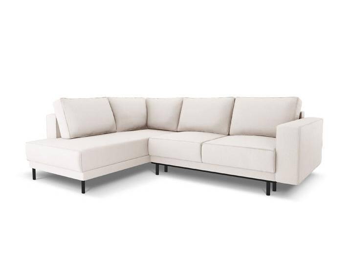 Micadoni Ecksofa Caro, mit Schlaffunktion 5-Sitzer, beige, Helles Beige von micadoni