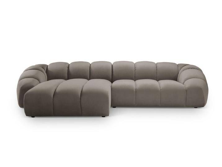 Micadoni Ecksofa Diana, 4-Sitzer, braun grau, Grau Braun von micadoni