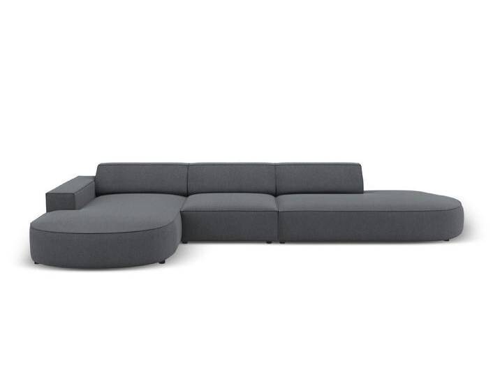 Micadoni Ecksofa Jodie, 4-Sitzer offen runde Recamiere, grau, Dunkelgrau Micadoni Ecksofa Jodie, 4-Sitzer offen runde Recamiere, grau, Dunkelgrau von micadoni
