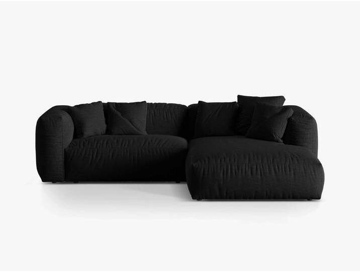 Micadoni Ecksofa Martina, 2-Sitzer, schwarz, Schwarz von micadoni
