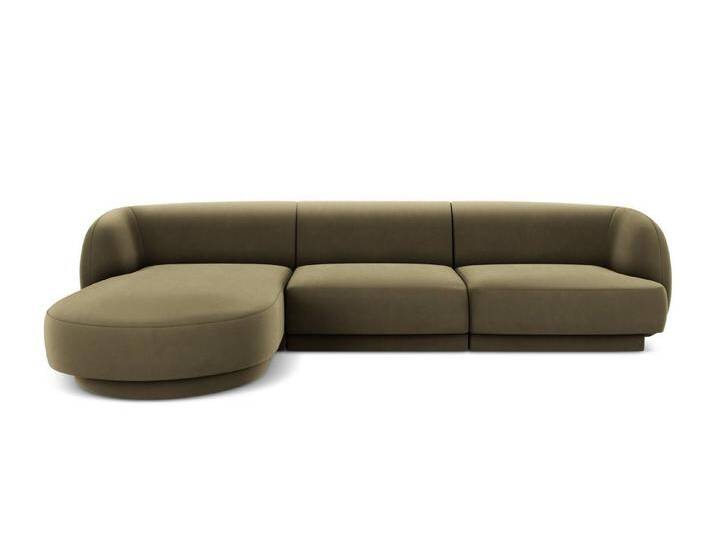 Micadoni Ecksofa Miley, 4-Sitzer, grün, Grün von micadoni
