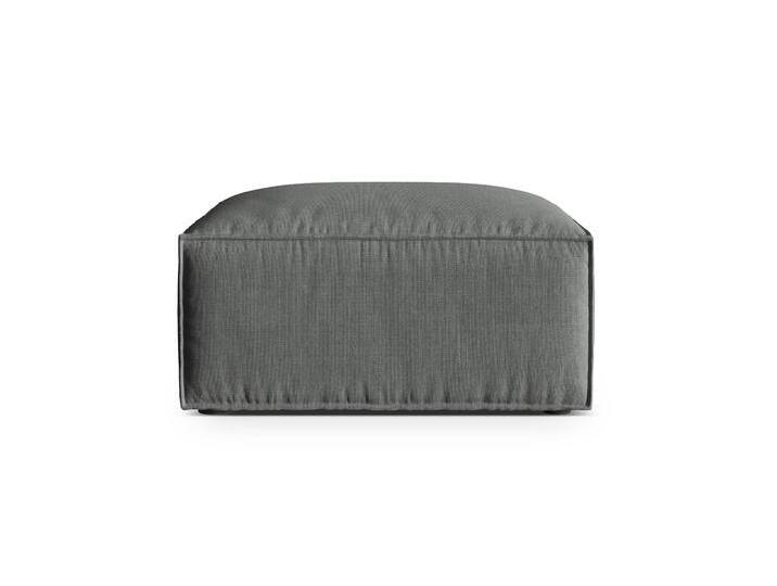 Micadoni Hocker Nuria Grau Polyester 85x45x85 cm NADUVI von micadoni