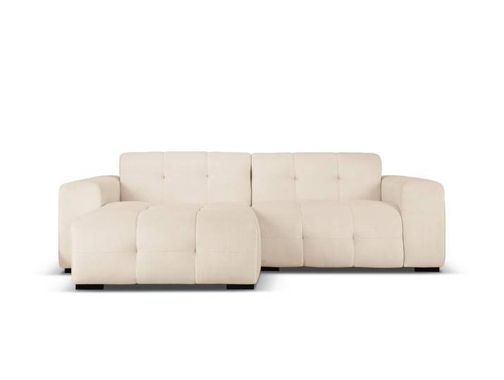 Micadoni Limited Edition 3,5-Sitzer Ecksofa Kendal links Samt Beige Samt 256x79x173 cm NADUVI von micadoni