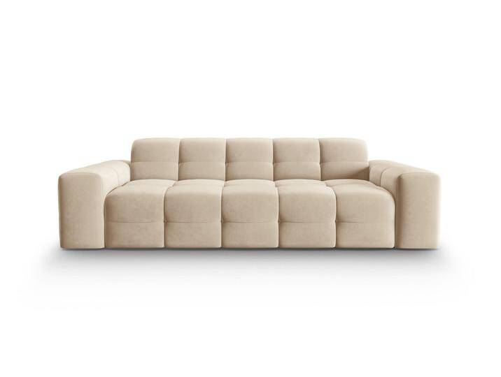 Micadoni Limited Edition 3-Sitzer-Sofa Kendal Samt Beige Samt 222x79x103 cm NADUVI von micadoni