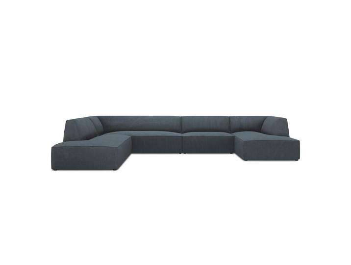 Micadoni PANORAMASOFA, Blau, 7-Sitzer, U-Form, 273x69x366 cm, Hergestellt in Europa, OEKO-TEX®, Wohnzimmer, Sofas & Couches, Sofas, Bigsofas von micadoni