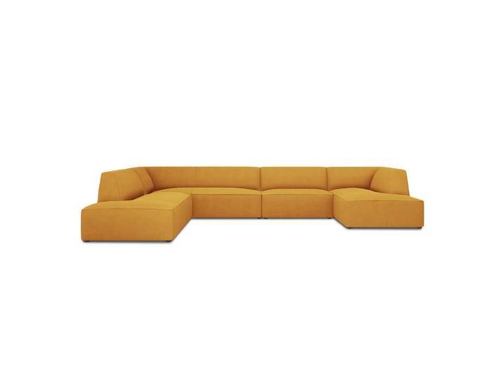 Micadoni PANORAMASOFA, Gelb, 7-Sitzer, U-Form, 273x69x366 cm, Hergestellt in Europa, OEKO-TEX®, Wohnzimmer, Sofas & Couches, Sofas, Bigsofas von micadoni