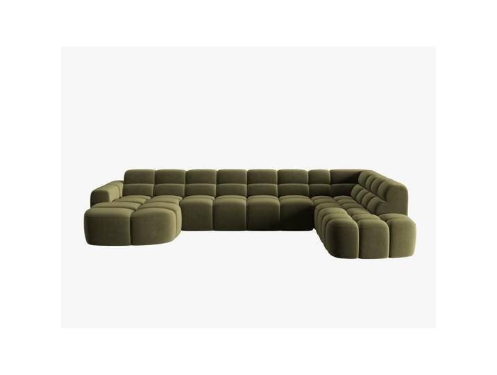 Micadoni PANORAMASOFA, Hellgrün, 7-Sitzer, U-Form, 234x77x387 cm, Hergestellt in Europa, OEKO-TEX®, Wohnzimmer, Sofas & Couches, Sofas, Bigsofas von micadoni