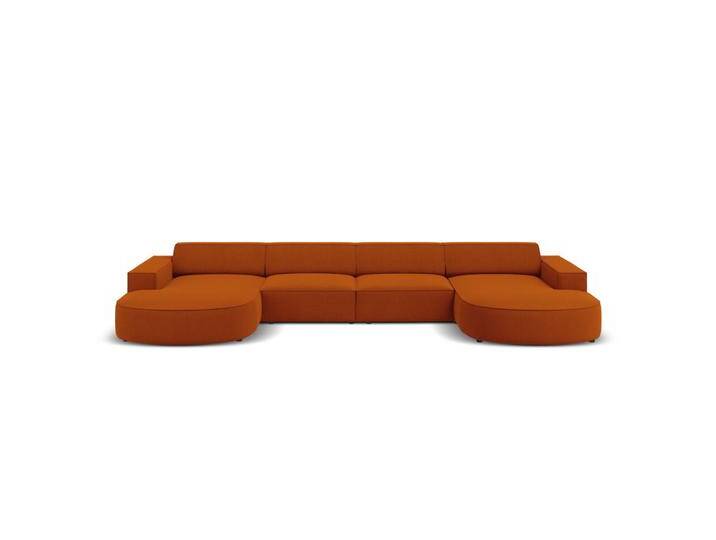 Micadoni PANORAMASOFA, Terra cotta, 6-Sitzer, U-Form, 166x70x364 cm, Hergestellt in Europa, Wohnzimmer, Sofas & Couches, Sofas, Bigsofas Micadoni PANORAMASOFA, Terra cotta, 6-Sitzer, U-Form, 166x70x364 cm, Hergestellt in Europa, Wohnzimmer, Sofas & Couches, Sofas, Bigsofas von micadoni