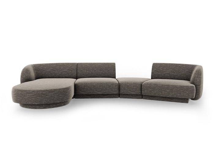 Micadoni Sofa Miley, modular mit Recamiere 4-Sitzer, grau, Grau Micadoni Sofa Miley, modular mit Recamiere 4-Sitzer, grau, Grau von micadoni