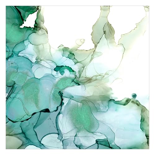 micasia Fototapete inkl. Kleister - Kunst Vliestapete Made in Germany UV-beständig Geruchsfrei - Motivtapete Abstrakt türkis Wohnzimmer Schlafzimmer 3605 (288x288cm) von micasia