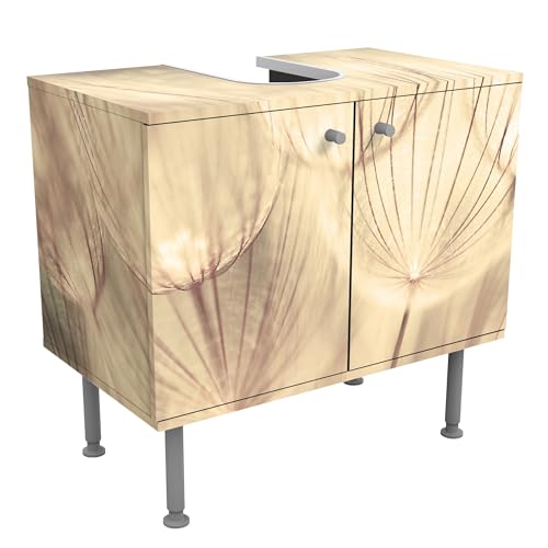 micasia Waschbeckenunterschrank 2 Türen Blumen höhenverstellbar mit Füßen - 60er Breite - Pusteblume Modern Unterschrank beige Bad Gäste WC Möbel mit Motiv 1782 micasia Waschbeckenunterschrank 2 Türen Blumen höhenverstellbar mit Füßen - 60er Breite - Pusteblume Modern Unterschrank beige Bad Gäste WC Möbel mit Motiv 1782 von micasia
