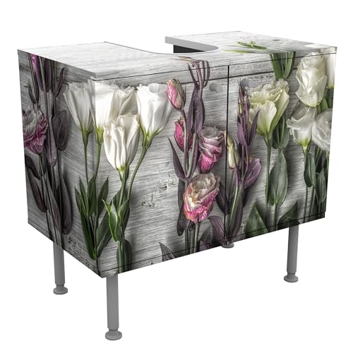 micasia Waschbeckenunterschrank 2 Türen Blumen höhenverstellbar mit Füßen - 60er Breite - originell Modern Unterschrank grau Bad Gäste WC Möbel mit Motiv 1611 micasia Waschbeckenunterschrank 2 Türen Blumen höhenverstellbar mit Füßen - 60er Breite - originell Modern Unterschrank grau Bad Gäste WC Möbel mit Motiv 1611 von micasia