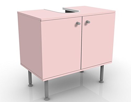 micasia Waschbeckenunterschrank 2 Türen Motiv höhenverstellbar mit Füßen - 60er Breite - originell Unifarben Unterschrank dekorativ Bad Gäste WC Möbel mit Motiv 1126 von micasia