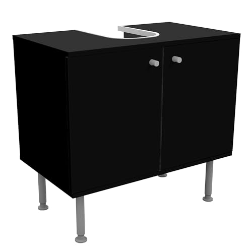 micasia Waschbeckenunterschrank 2 Türen Motiv höhenverstellbar mit Füßen - 60er Breite - originell Unifarben Unterschrank schwarz Bad Gäste WC Möbel mit Motiv 1810 micasia Waschbeckenunterschrank 2 Türen Motiv höhenverstellbar mit Füßen - 60er Breite - originell Unifarben Unterschrank schwarz Bad Gäste WC Möbel mit Motiv 1810 von micasia