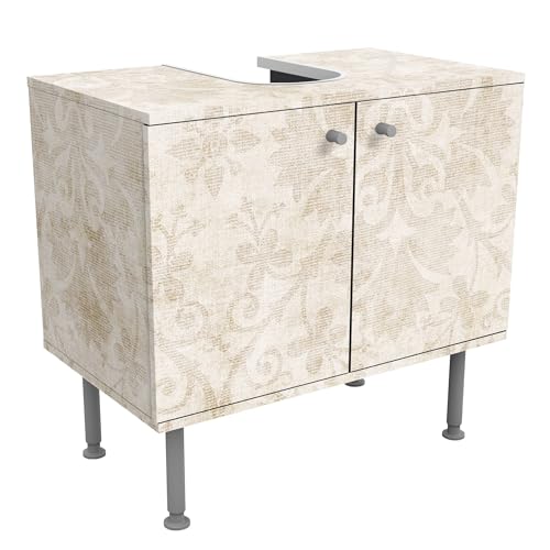 micasia Waschbeckenunterschrank 2 Türen Muster höhenverstellbar mit Füßen - 60er Breite - Barock Shabby Unterschrank beige Bad Gäste WC Möbel mit Motiv 1831 micasia Waschbeckenunterschrank 2 Türen Muster höhenverstellbar mit Füßen - 60er Breite - Barock Shabby Unterschrank beige Bad Gäste WC Möbel mit Motiv 1831 von micasia