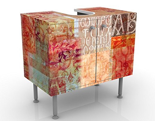 micasia Waschbeckenunterschrank 2 Türen Muster höhenverstellbar mit Füßen - 60er Breite - originell Modern Unterschrank rot Bad Gäste WC Möbel mit Motiv 1523 micasia Waschbeckenunterschrank 2 Türen Muster höhenverstellbar mit Füßen - 60er Breite - originell Modern Unterschrank rot Bad Gäste WC Möbel mit Motiv 1523 von micasia
