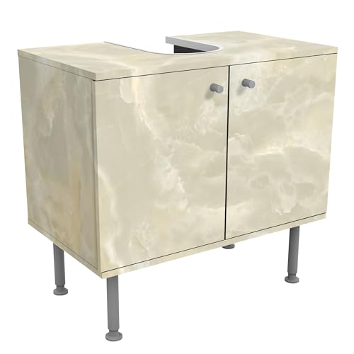 micasia Waschbeckenunterschrank 2 Türen Steinoptik höhenverstellbar mit Füßen - 60er Breite - Marmor Modern Unterschrank beige Bad Gäste WC Möbel mit Motiv 1766 micasia Waschbeckenunterschrank 2 Türen Steinoptik höhenverstellbar mit Füßen - 60er Breite - Marmor Modern Unterschrank beige Bad Gäste WC Möbel mit Motiv 1766 von micasia