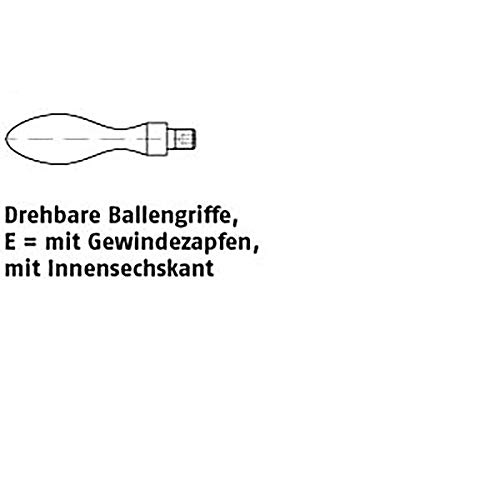 Ballengriffe DIN 98 Stahl E 32 M 12 mit Gewindezapfen VE=S 10 Stück Ballengriffe DIN 98 Stahl E 32 M 12 mit Gewindezapfen VE=S 10 Stück von michl