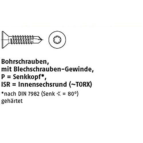Bohrschrauben DIN 7504 Stahl P 6,3 x 32 -T30 galv. verzinkt, SEKO gal Zn VE=S 250 Stück Bohrschrauben DIN 7504 Stahl P 6,3 x 32 -T30 galv. verzinkt, SEKO gal Zn VE=S 250 Stück von michl