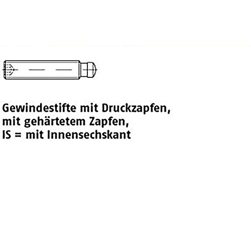 Gewindestifte DIN 6332 5.8 IS M 6 x 30 brüniert brün VE=S 1 Stück Gewindestifte DIN 6332 5.8 IS M 6 x 30 brüniert brün VE=S 1 Stück von michl