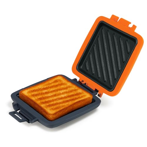 Mico Dingker Sandwichmaker, Sandwichtoaster für Mikrowelle, Antihaftbeschichteter Sandwich-Toaster, Panini Sandwichplatten, Wireless, Orange Mico Dingker Sandwichmaker, Sandwichtoaster für Mikrowelle, Antihaftbeschichteter Sandwich-Toaster, Panini Sandwichplatten, Wireless, Orange von mico dingker