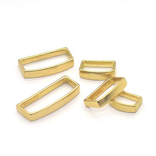 5 Stück 25 mm Messing D-Ringe für Gürtelschlaufe, Schweißband, Ledertasche. von micoshop