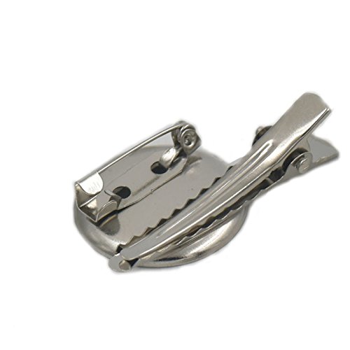 50 pcs Metall Verschluss 40 mm Brosche Alligator Clip Nadel Pin Nickel Bronze Wahl Nickle von micoshop