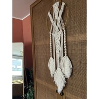 Makramee Traumfänger Feder Natur Makramee Traumfänger Feder Natur von midcenturybohovibes