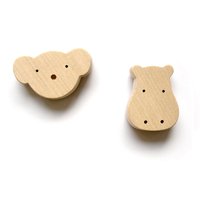 Holz Magnete Tiere - Koala & Nilpferd Musterverkauf von mielasiela
