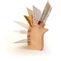 Holz Halter, Tisch Schreibtisch Organizer - Süßes Personalisiertes Geschenk, Grußkarte Und Foto Halter Igel /L/ von mielasiela
