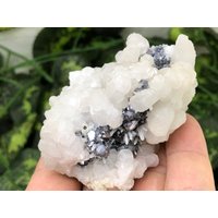 Calcit Galena Quarz Madan Bulgarien Natürliche Kristall Mineralien Muster Cluster Souvenirs von migiminerals