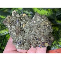 Chalkopyrit Galena Calcit Madan Bulgarien Natürliche Kristallmineralien Mustercluster von migiminerals