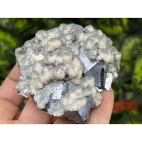 Galena Manganocalcit Quarz Madan Bulgarien Natürliche Kristallmineralien Mustercluster Souvenirs Wholesalemineralsbox von migiminerals
