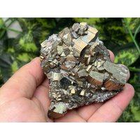 Pyrit Quarz Madan Bulgarien Natürliche Kristall Mineralien Probe Cluster Souvenirs Wholesalemineralsbox von migiminerals
