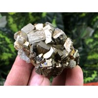 Pyrit Quarz Madan Bulgarien Natürliche Kristall Mineralien Probe Cluster Souvenirs von migiminerals