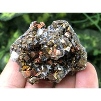 Pyrit Sphalerite Quartz Madan Bulgarien Natürliche Kristall Mineralien Probe Cluster Souvenirs von migiminerals