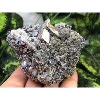 Pyriwonderful E Sphalerit Quarz Galena Chlorid Gyudyurska Mine Erma Reka Bulgarien Natürlichen Kristallmineralien Mustercluster von migiminerals