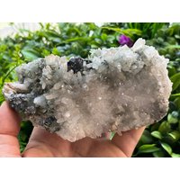 Quarz Chlorit Galena Madan Bulgarien Natürliche Kristall Mineralien Probe Cluster Souvenirs Wholesalemineralsbox von migiminerals