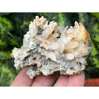 Quarz Chlorit Limonit Sphalerit Madan Bulgarien Natürliche Kristall Mineralien Probe Cluster Souvenirs Wholesalemineralsbox von migiminerals
