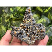 Pyriquartz Sphalerit Und Hämatit Madan Bulgarien Natürliche Kristallmineralien Mustercluster Souvenirs Wholesalemineralsbox von migiminerals
