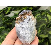 Sphalerit Quarz Madan Bulgarien Natürliche Kristallmineralien Probe Cluster Souvenirs von migiminerals