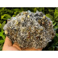Sphalerit Quarz Pyrit Calcit Erma Reka Bulgarien Natürliche Kristallmineralien Probe Cluster Souvenirs Wholesalemineralsbox von migiminerals