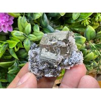Wunderbare Pyrit Quarz Calcit Sphalerit Madan, Bulgarien Natürliche Kristallmineralien Wunderbare Pyrit Quarz Calcit Sphalerit Madan, Bulgarien Natürliche Kristallmineralien von migiminerals