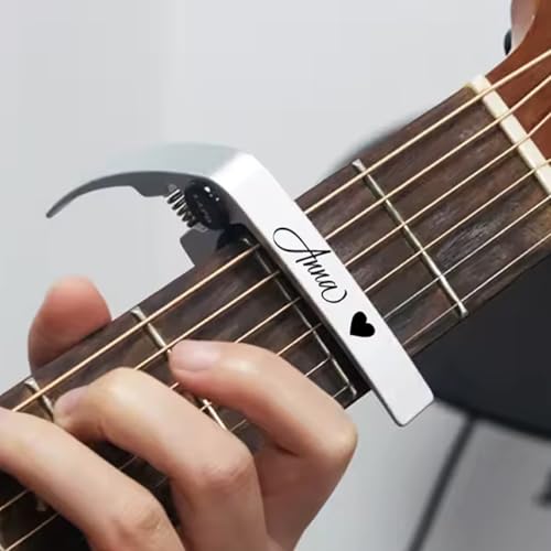 Miguha Personalisierter Gitarren-Capo aus Holz/Metall, personalisierte Gitarren-Tuner-Klemme, Key Trigger Capo for akustische elektrische Musikinstrumente Miguha Personalisierter Gitarren-Capo aus Holz/Metall, personalisierte Gitarren-Tuner-Klemme, Key Trigger Capo for akustische elektrische Musikinstrumente von miguha