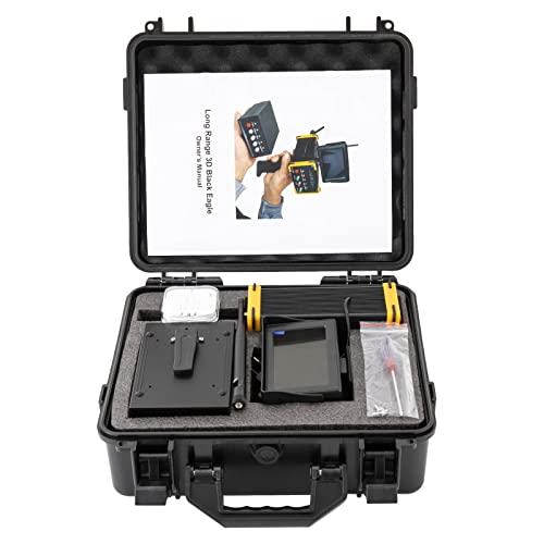 Metalldetektor Profi, Handheld Metalldetektor Set mit LED Anzeige, Tragbarkeit Metal Detector Metallsuchgerät Detektionstiefe 16m Suchbereich 99m für Gold Silber Kupfer Diamond von miihgnos