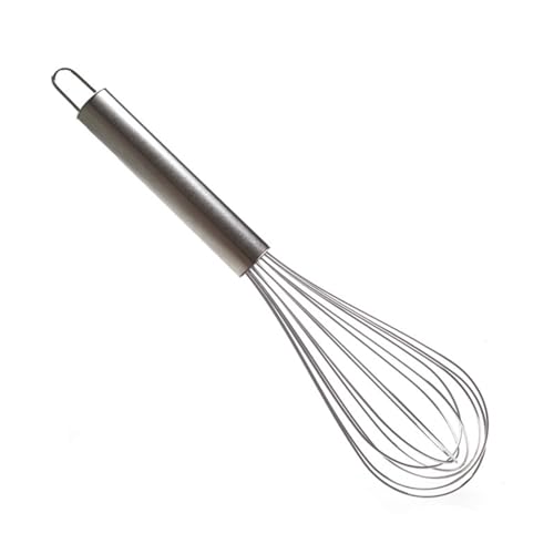 Manueller Schneebesen aus Edelstahl, 25,4 cm (10 Zoll), for Rühren von Eiern, kompatibel mit Küchenzubehör, Werkzeugen, Sahneutensilien, Schneebesen, manuellem Mixer von mijob