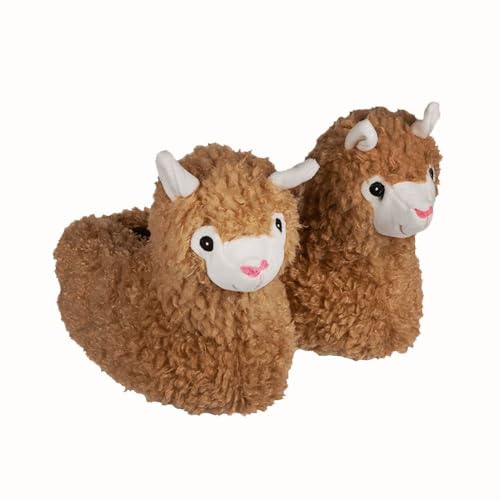 MikaMax Alpaca Slippers, Größe 36-41 – Kuschelige, warme Hausschuhe in Alpaca-Form – Perfekt für Männer und Frauen von mikamax