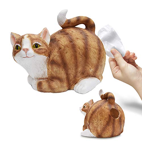 mikamax - Cat Tissue Holder - Katzenpapierhalter - Taschentuchbox - 30 x 23 x 23 cm - Cat Lover Gadgets - Katzengeschenk von mikamax